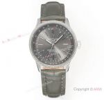 Swiss Grade Breitling Navitimer Automatic Grey Dial Leather Strap 35mm Replica Watches